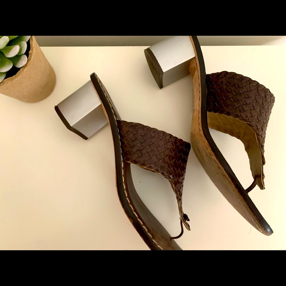 Bernardo Brown Leather High Heels